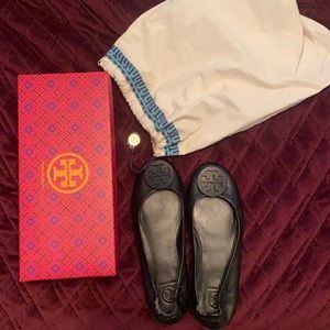 Tory Burch Minnie Travel Ballet Flats - Black